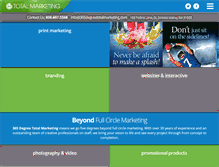Tablet Screenshot of 365degreetotalmarketing.com